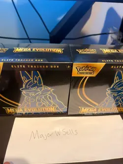 Pokemon TCG MEGA EVOLUTION LUCARIO Elite Trainer Box ETB - Sealed LOT OF 2 - Image 1