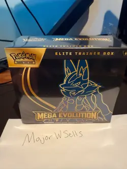Pokemon TCG MEGA EVOLUTION LUCARIO Elite Trainer Box ETB - Sealed LOT OF 2 - Image 5