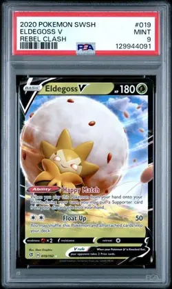 PSA 9 2020 POKEMON SWORD & SHIELD REBEL CLASH 019 ELDEGOSS V - Image 1
