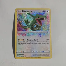 Pokemon TCG Rayquaza Vivid Voltage 138/185 Amazing Rare Holo Card (NM) Clean - Image 1