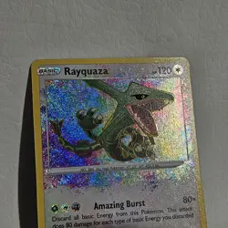 Pokemon TCG Rayquaza Vivid Voltage 138/185 Amazing Rare Holo Card (NM) Clean - Image 3