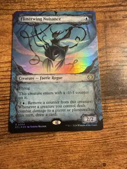 MTG Lorwyn Eclipsed SHOWCASE FOIL Flitterwing Nuisance - Image 1