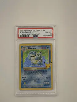 Pokemon PSA 10 GEM MINT Celebrations Blastoise 2/102 Classic Collection Holo - Image 1
