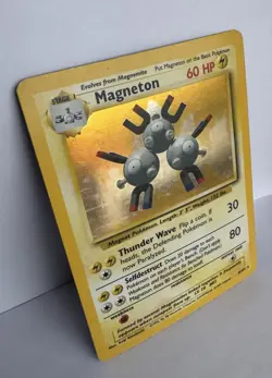 Pokemon TCG Magneton Base Set Holo Card 9/102 Unlimited Rare WOTC - Image 1