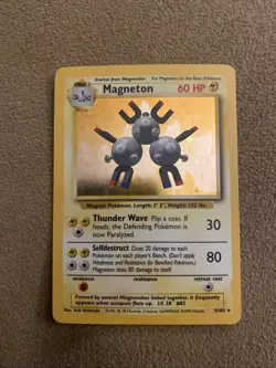 Pokemon TCG Magneton Holo Rare Base Set Unlimited 9/102 - Image 2
