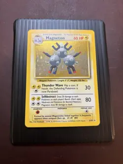 Magneton Base Set 9/102 Unlimited Pokemon Rare Holo 1999 Wotc NM- - Image 2