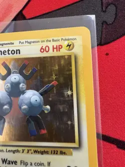 Pokemon Magneton Card Base Set 9/102 Holo Rare WOTC - (Unlimited) - Image 2