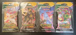 Pokemon Evolving Skies Sleeved Booster Pack Full Art Set Factory Sealed New - Image 1