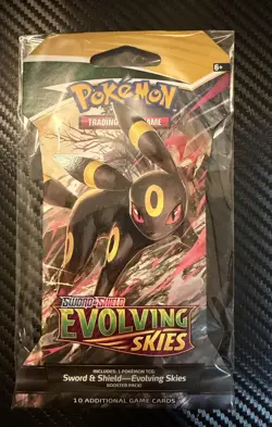 Pokemon Evolving Skies Sleeved Booster Pack Full Art Set Factory Sealed New - Image 3