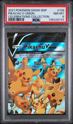 Pikachu V-Union [Set of 4] SWSH: Sword & Shield Promo PSA 8, 10, 9, 9 - Image 2