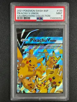 2021 Pokemon Pikachu V-Union SWSH139 Sword & Shield Promo PSA 9#N - Image 1