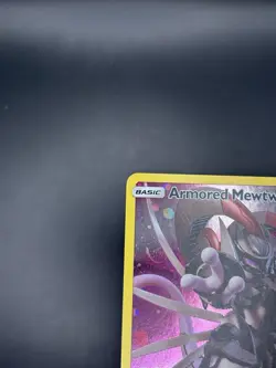 Pokemon TCG Armored Mewtwo SM228 Promo Rare Holo Card NM SWIRL - Image 4