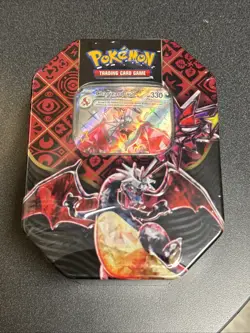 Pokemon Paldean Fates Charizard EX Tin (New/Factory Sealed) - Image 1