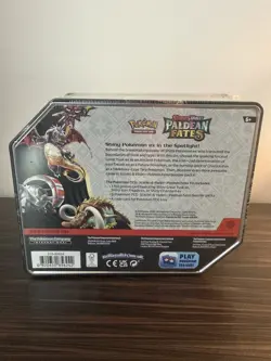 Pokemon TCG SV Paldean Fates Charizard EX Tin New Factory Sealed - Image 3