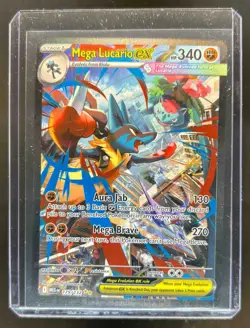 2025 Pokemon Mega Evolution MEG EN Lucario ex Special Illustration Rare #179/132 - Image 1