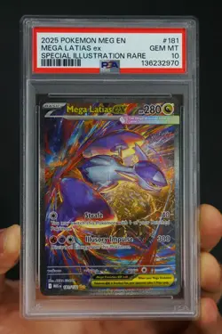 Pokemon Mega Evolution 181 Mega Latias ex Special Illustration Rare PSA 10 - Image 1