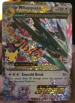 Pokemon TCG M Rayquaza EX Celebrations Classic Collection Holo Ultra Card 76/108 - Image 1