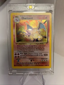 Pokemon TCG Charizard Base Set Holo Unlimited Rare Card 4/102 (see description) - Image 1