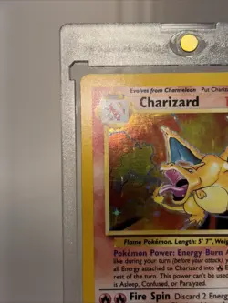 Pokemon TCG Charizard Base Set Holo Unlimited Rare Card 4/102 (see description) - Image 4
