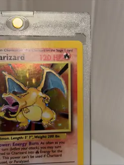 Pokemon TCG Charizard Base Set Holo Unlimited Rare Card 4/102 (see description) - Image 5