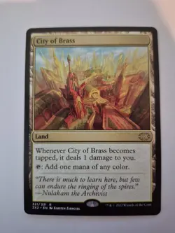 1x City of Brass Double Masters 2022 Regular Rare 321 NM x1 - Image 1
