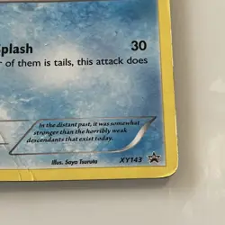 Pokemon TCG Magikarp XY 143 Holo Black Star Promo Card - MP Bent - Image 2