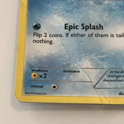 Pokemon TCG Magikarp XY 143 Holo Black Star Promo Card - MP Bent - Image 3