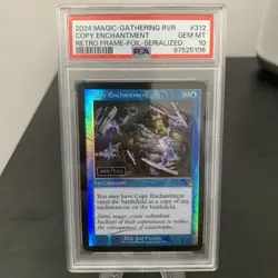 Copy Enchantment Retro Foil Ravnica Remastered Serialized Graded 10 489/500 - Image 1