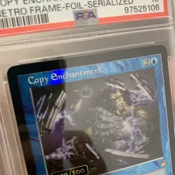 Copy Enchantment Retro Foil Ravnica Remastered Serialized Graded 10 489/500 - Image 3