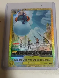 One Piece TCG OP06-115 Alt Art PRB-02 You're the One Who Should Disappear NM Eng - Image 1