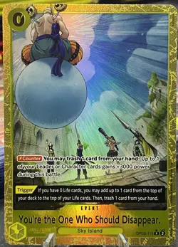 One Piece TCG: OP06-115 You're the One Who Should Disappear (Alt Art) - PRB02 - Image 1