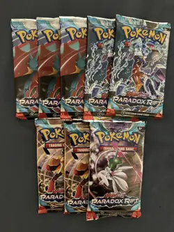 Pokemon TCG Scarlet Violet Paradox Rift Booster Packs, Lot of 8 820650853258 - Image 1