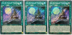 3 x INCH-EN033 Evil Eye Domain - Pareidolia - Secret Rare 1st Ed Lightly Played - Image 1