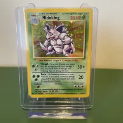 Nidoking 11/102 Pokemon Card TCG Base Set Unlimited Holo Rare - Image 1