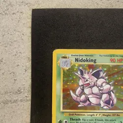 Nidoking 11/102 Pokemon Card TCG Base Set Unlimited Holo Rare - Image 3