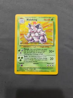 Nidoking 11/102 Base Set Unlimited (1999) Holo Rare Vintage WOTC Pokemon TCG - Image 1