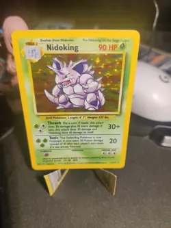 NM/LP Nidoking 11/102 - Holo Rare Card - Base Set Unlimited - Pokemon TCG (3) - Image 2