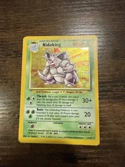 Pokemon TCG - Nidoking 11/102 Rare Holo - Base Set Unlimited - MP/HP - WOTC 1999 - Image 1