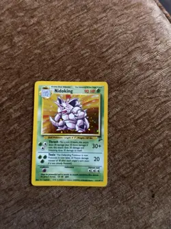 Nidoking 11/102, Base Set Unlimited Holo Rare, 1999 Vintage Pokemon TCG, LP-MP - Image 2