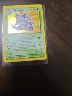 Pokemon TCG Nidoking Base Set 11/102 Holo Unlimited Holo Rare LP/NM - Image 4