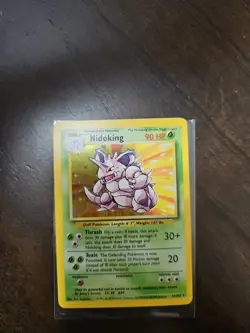 Pokemon TCG Nidoking Base Set 11/102 Holo Unlimited Holo Rare LP/NM - Image 1