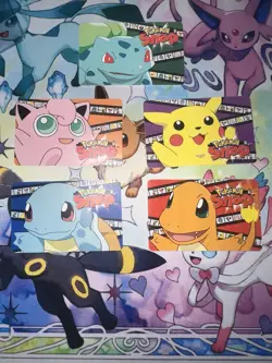 Pokemon Snap Blockbuster Video Smart Card Set of 5 Vintage 1999 Pikachu Squirtle - Image 1