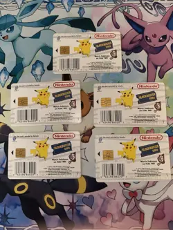 Pokemon Snap Blockbuster Video Smart Card Set of 5 Vintage 1999 Pikachu Squirtle - Image 3