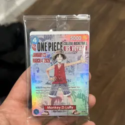 ONE PIECE Monkey D. Luffy Promo Card - Rutgers SGA Event - US COLLEGE EXCLUSIVE - Image 1