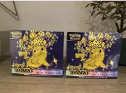 2X Pokemon TCG - Surging Sparks Pokemon Center - Elite Trainer Box - Sealed ETB - Image 1