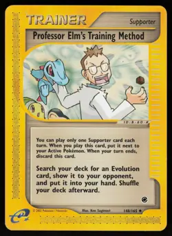 Pokemon Professor Elm's Training Method Uncommon Normal Expedition 148/165 NM - Image 1