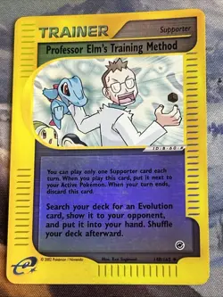 Pokemon Professor Elm's Training Method Reverse Holo 148/165 2002 Expedition - Image 1
