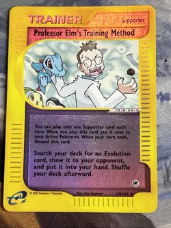 Pokemon Professor Elm's Training Method Reverse Holo 148/165 2002 Expedition - Image 2