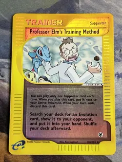 Pokemon Professor Elm's Training Method Reverse Holo 148/165 2002 Expedition - Image 3