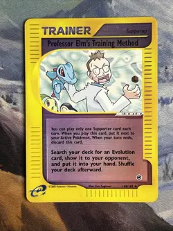 Pokemon Professor Elm's Training Method Reverse Holo 148/165 2002 Expedition - Image 4